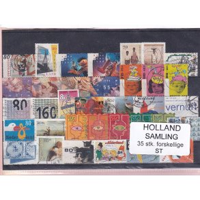 Holland Samling - 35 Stk. Stemplet/Ustemplet