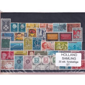 Holland Samling - 35 Stk. Stemplet/Ustemplet