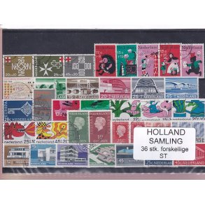 Holland Samling - 36 Stk. Stemplet/Ustemplet