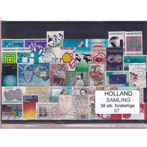 Holland Samling - 38 Stk. Stemplet/Ustemplet