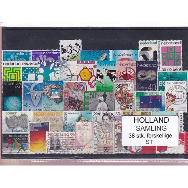 Holland Samling - 38 Stk. Stemplet/Ustemplet