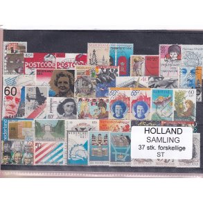 Holland Samling - 37 Stk. Stemplet/Ustemplet