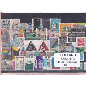 Holland Samling - 40 Stk. Stemplet/Ustemplet