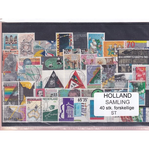 Holland Samling - 40 Stk. Stemplet/Ustemplet