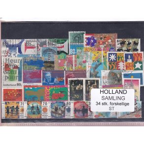 Holland Samling - 34 Stk. Stemplet/Ustemplet