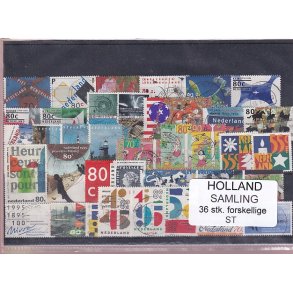 Holland Samling - 36 Stk. Stemplet/Ustemplet