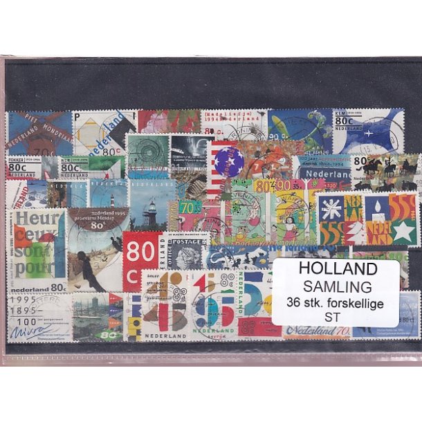 Holland Samling - 36 Stk. Stemplet/Ustemplet