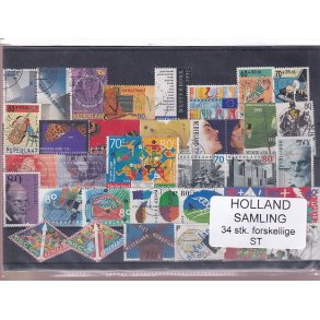 Holland Samling - 34 Stk. Stemplet/Ustemplet