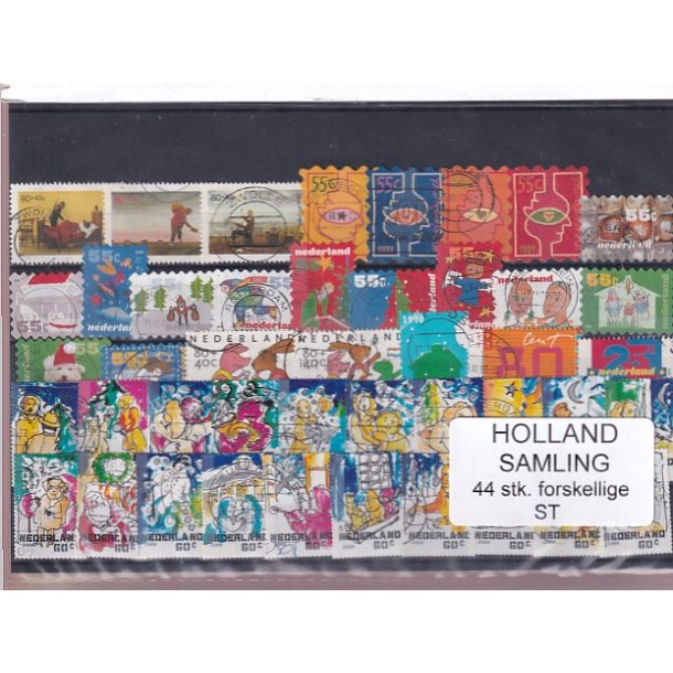 Holland Samling - 44 Stk. Stemplet/Ustemplet