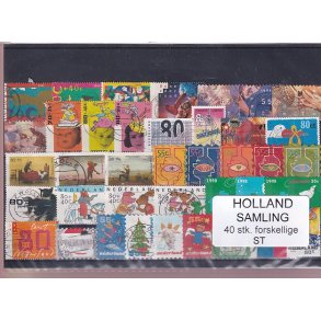 Holland Samling - 40 Stk. Stemplet/Ustemplet
