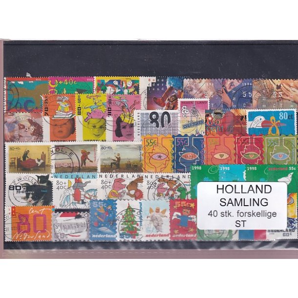 Holland Samling - 40 Stk. Stemplet/Ustemplet