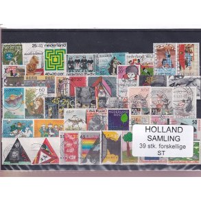 Holland Samling - 39 Stk. Stemplet/Ustemplet
