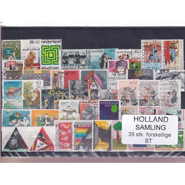 Holland Samling - 39 Stk. Stemplet/Ustemplet