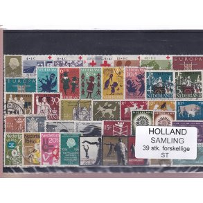 Holland Samling - 39 Stk. Stemplet/Ustemplet