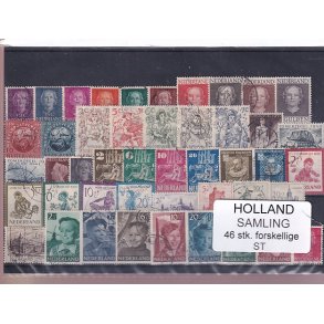 Holland Samling - 46 Stk. Stemplet/Ustemplet