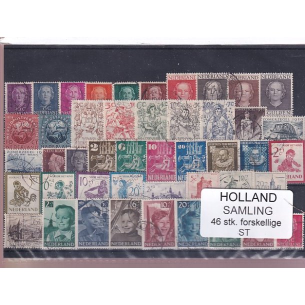 Holland Samling - 46 Stk. Stemplet/Ustemplet
