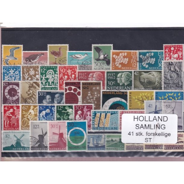 Holland Samling - 41 Stk. Stemplet/Ustemplet