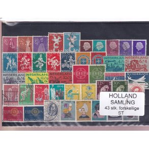 Holland Samling - 43 Stk. Stemplet/Ustemplet