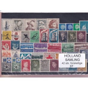 Holland Samling - 42 Stk. Stemplet/Ustemplet