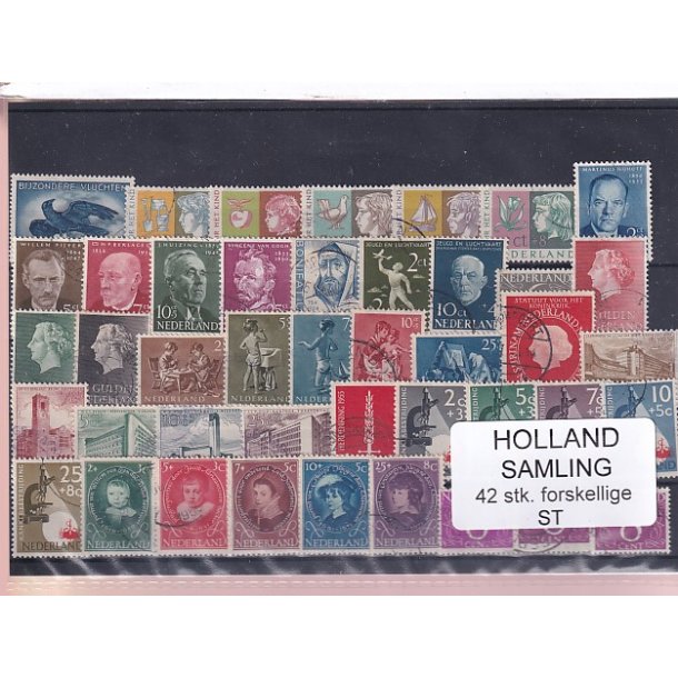Holland Samling - 42 Stk. Stemplet/Ustemplet