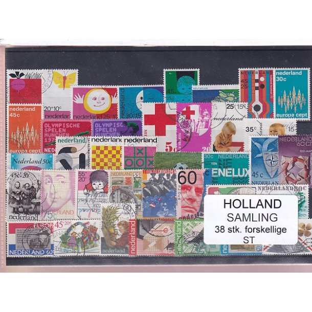 Holland Samling - 38 Stk. Stemplet/Ustemplet