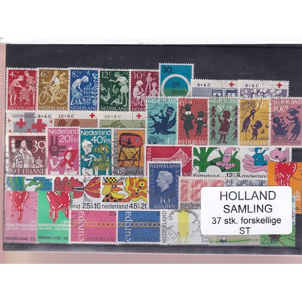 Holland Samling - 37 Stk. Stemplet/Ustemplet