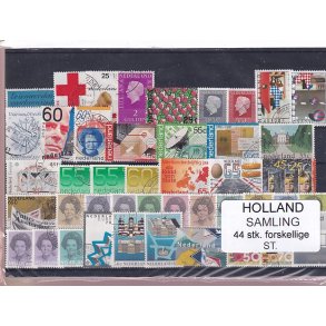 Holland Samling - 44 Stk. Stemplet/Ustemplet