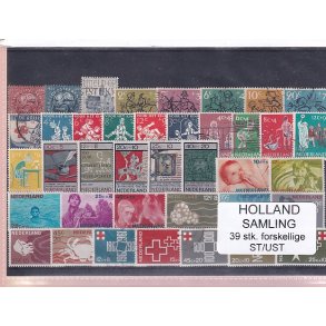 Holland Samling - 39 Stk. Stemplet/Ustemplet