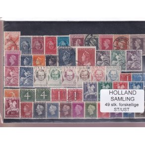 Holland Samling - 49 Stk. Stemplet/Ustemplet