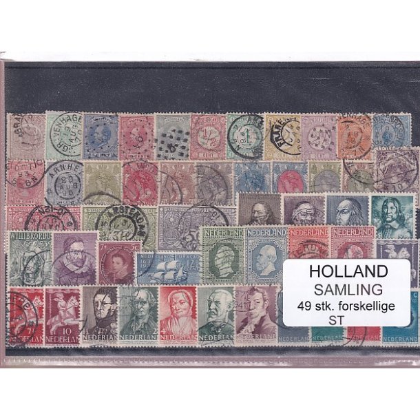 Holland Samling - 49 Stk. Stemplet/Ustemplet