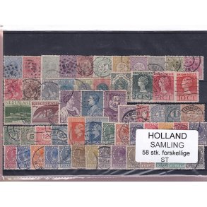Holland Samling - 58 Stk. Stemplet/Ustemplet