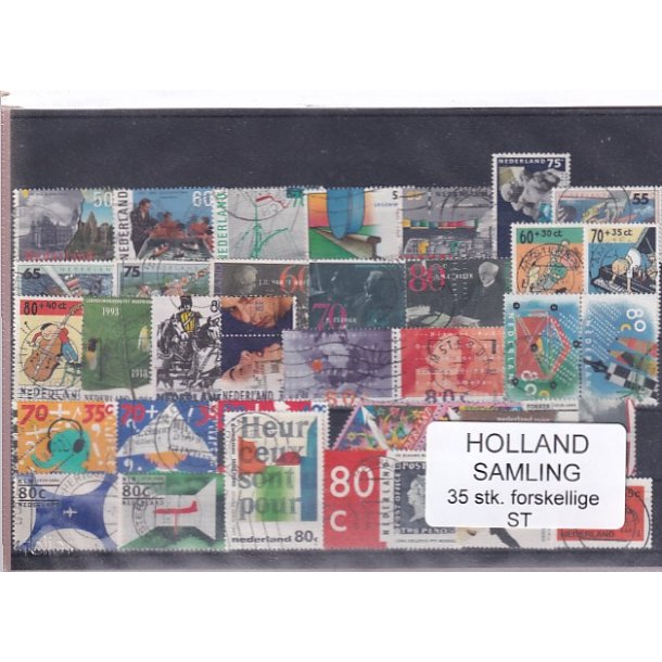 Holland Samling - 35 Stk. Stemplet/Ustemplet