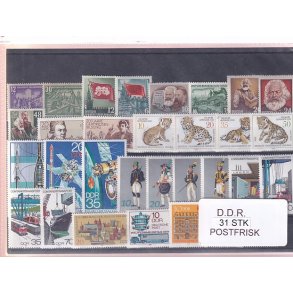 D.D.R Samling - 31 Stk. - Postfrisk