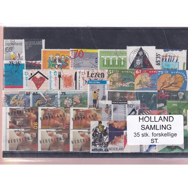 Holland Samling - 35 Stk. Stemplet/Ustemplet