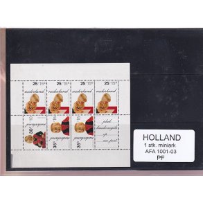 Holland - 1 Stk. Miniark - AFA 1001 - 03 - Postfrisk