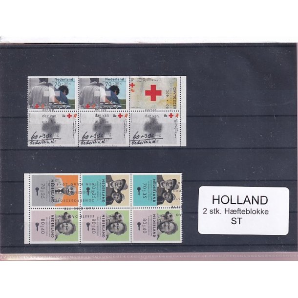 Holland - 2 Stk. Hfteblokke - Stemplet