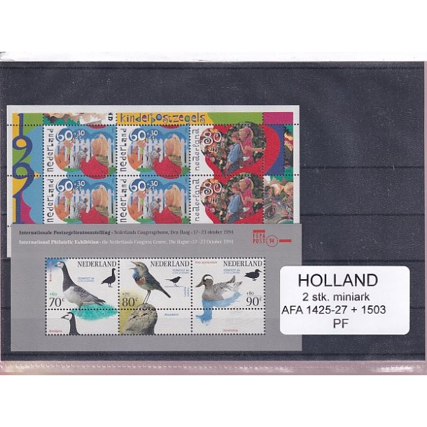 Holland - 2 Stk. Miniark - AFA 1425-27 + 1503 - Postfrisk