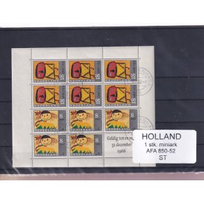 Holland - 1 Stk. Miniark - AFA  850 - 52 - Stemplet