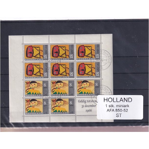 Holland - 1 Stk. Miniark - AFA  850 - 52 - Stemplet