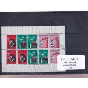 Holland - 1 Stk. Miniark - AFA 889 - 90 - Stemplet