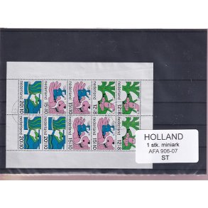 Holland - 1 Stk. Miniark - AFA 906 - 07 - Stemplet