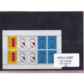 Holland - 1 Stk. Miniark - AFA 928 - 32 - Postfrisk