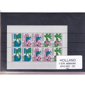 Holland - 1 Stk. Miniark - AFA 905 - 09 - Postfrisk