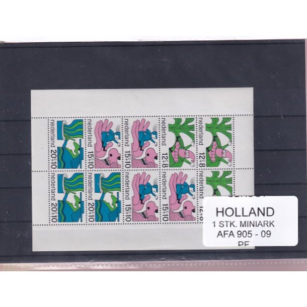 Holland - 1 Stk. Miniark - AFA 905 - 09 - Postfrisk