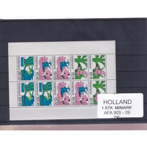 Holland - 1 Stk. Miniark - AFA 905 - 09 - Postfrisk