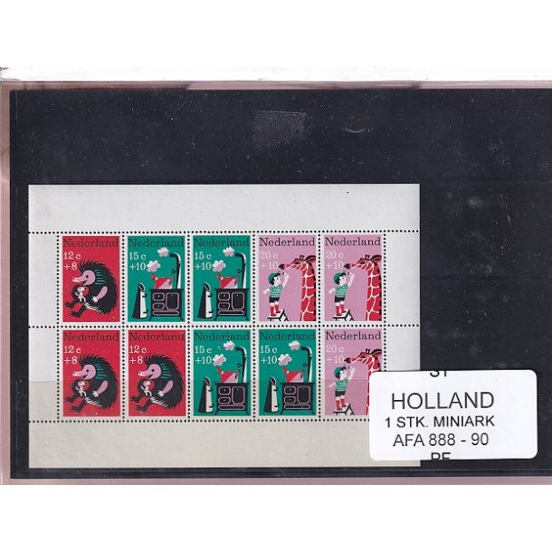 Holland - 1 Stk. Miniark - AFA 888 - 90- Postfrisk