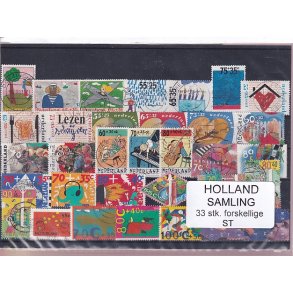Holland Samling - 33 Stk. Stemplet/Ustemplet