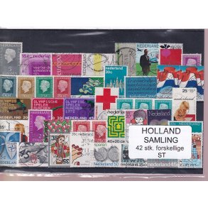 Holland Samling - 42 Stk. Stemplet/Ustemplet