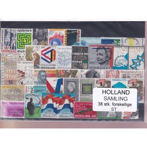 Holland Samling - 38 Stk. Stemplet/Ustemplet