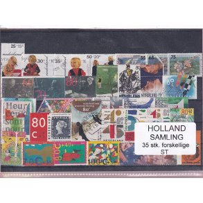 Holland Samling - 35 Stk. Stemplet/Ustemplet